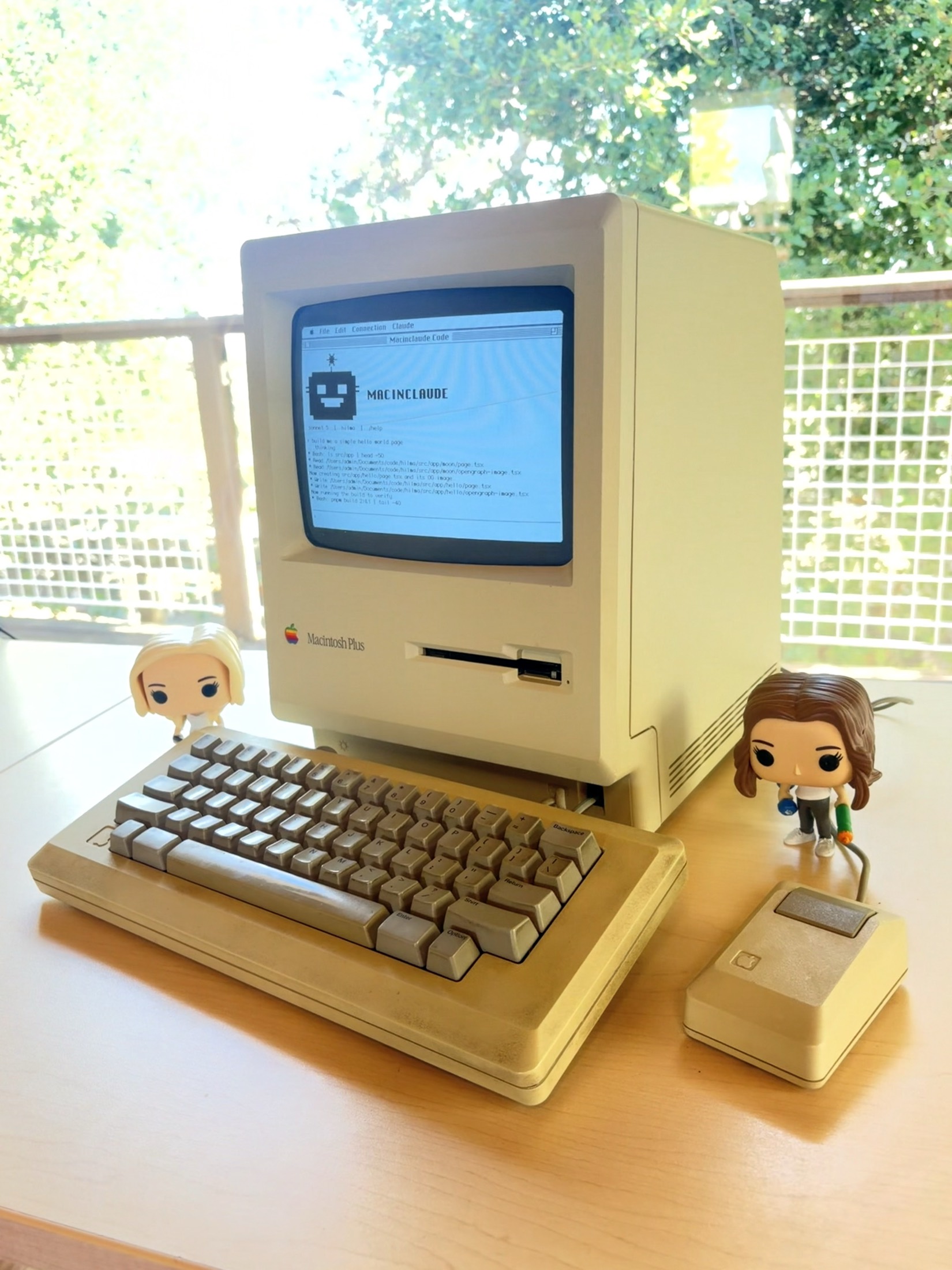 The Macintosh Plus on Bart’s desk